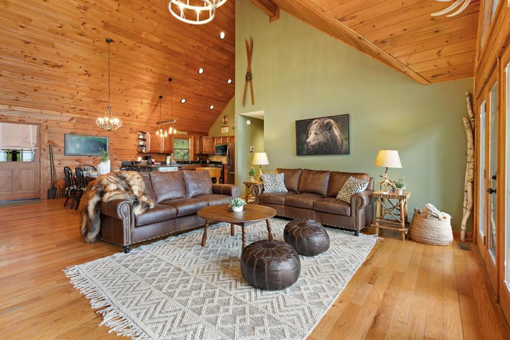 Lucky Bear Cabin Banner Elk Exteriör bild