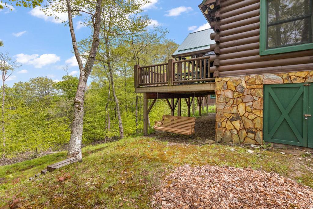 Lucky Bear Cabin Banner Elk Exteriör bild